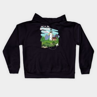 Adventure is my therapy Adventure Explore the world travel lover summer spring Kids Hoodie